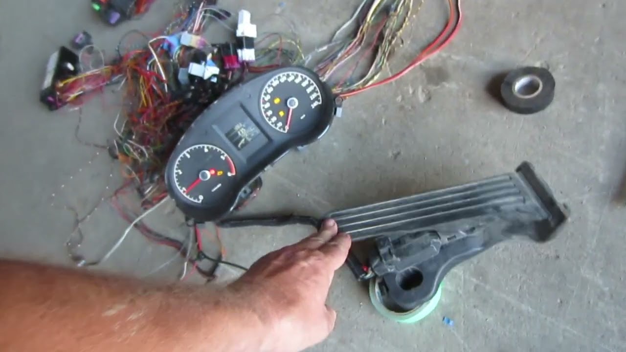 7.  vw TDI  CJAA wiring harness is deconstructed and ready to test