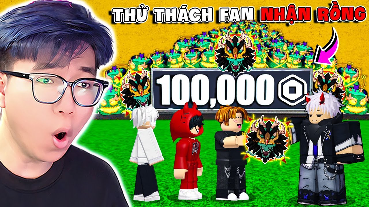 BI HUỲNH THỬ THÁCH 100 NGƯỜI CHƠI CHIẾN ĐẤU DÀNH PHẦN THƯỞNG 100K ROBUX TRONG BLOX FRUITS