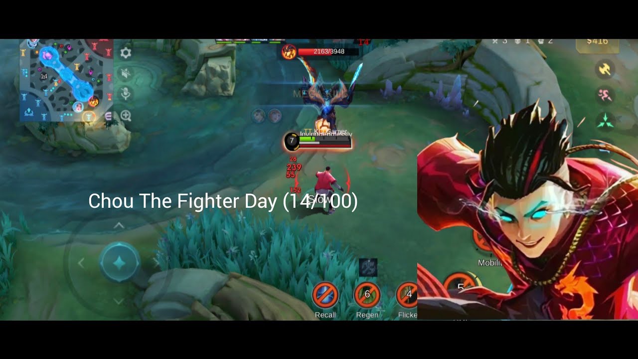 CHOU THE FIGHTER DAY (14/100) Mobile Legends Bang bang