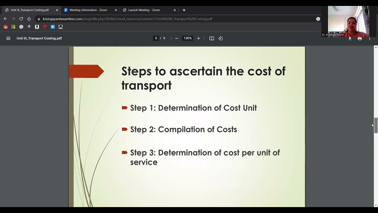 Transport Costing