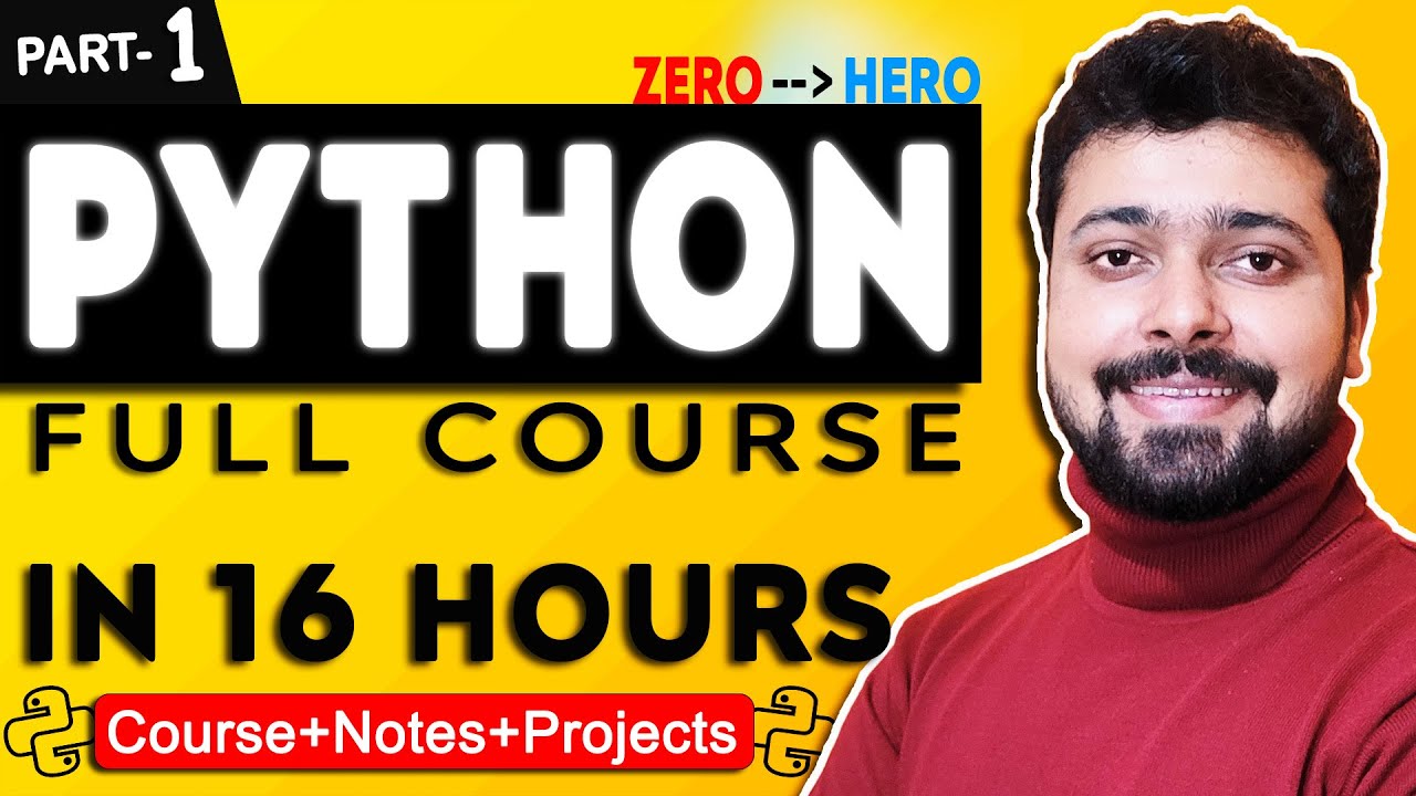 Python Tutorial for Beginners in Hindi | Complete Python Course (Part1)