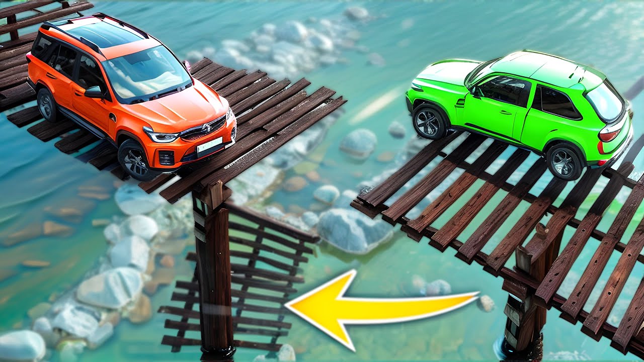 Cars vs Broken Bridges ▶️ BeamNG Drive - (ULTRA LONG VIDEO)