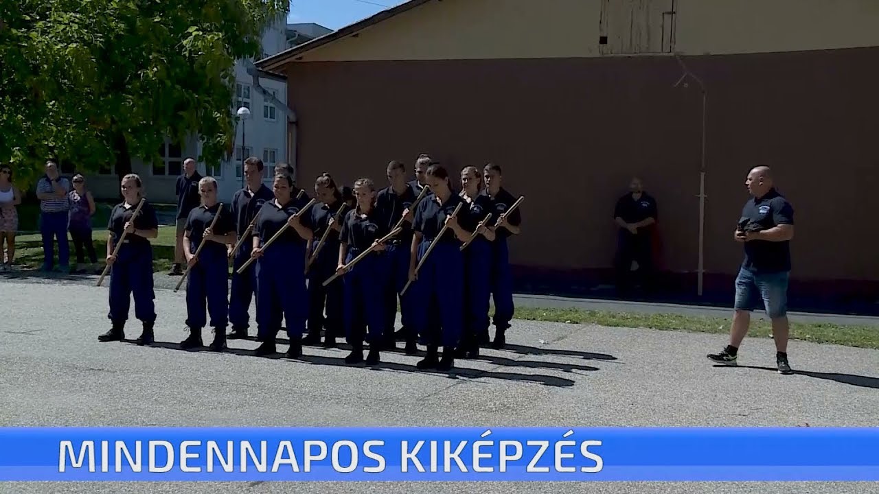 Mindennapos kiképzés - így telik a Bem iskola rendészeti diákjainak nyári gyakorlata