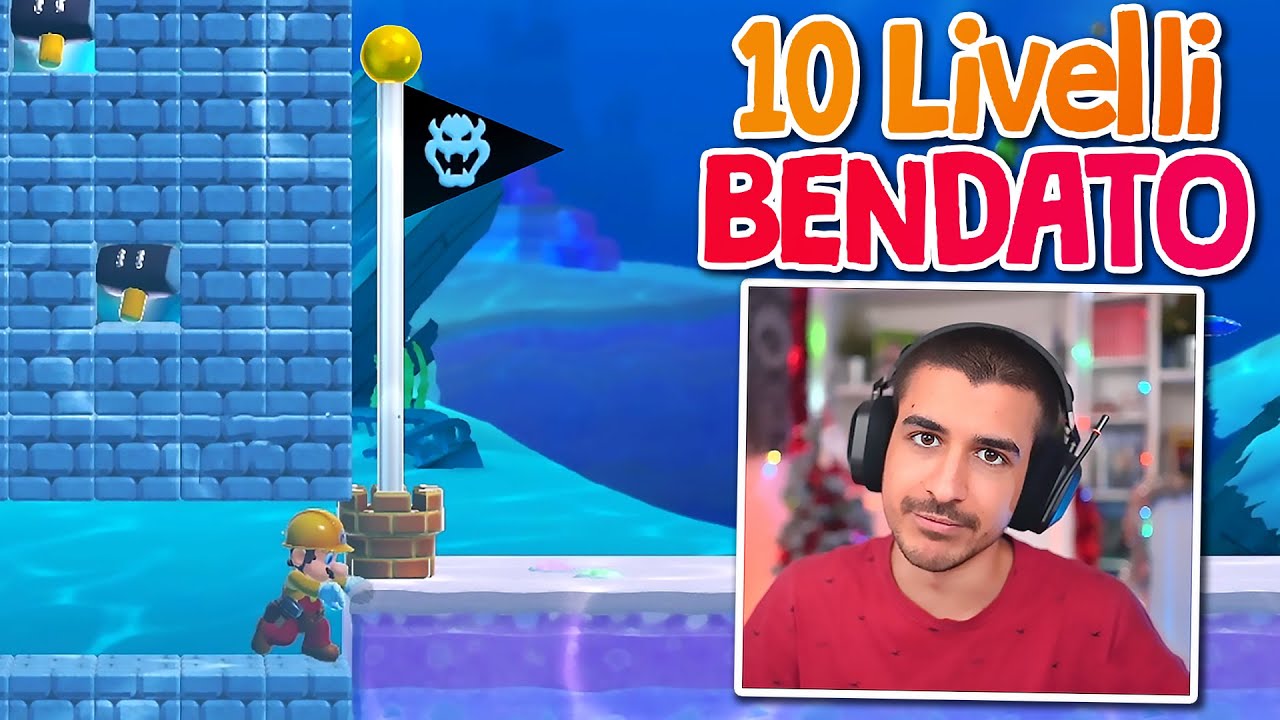 DEVO battere 10 Livelli di MARIO MAKER da bendato!
