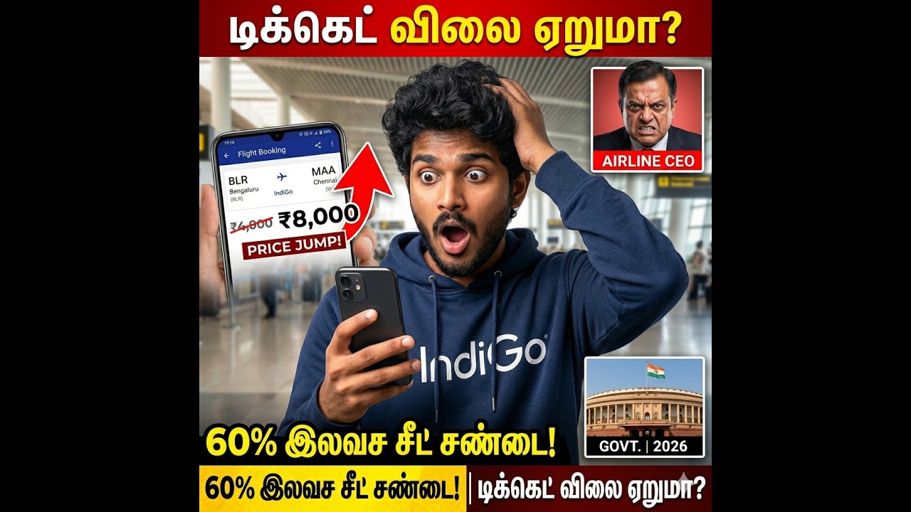 60% இருக்கை இலவசம்.. ஆனா டிக்கெட் விலை ஏறிடுமா? 😱 Airlines vs Govt பெரு சண்டை! | IndiGo Air India