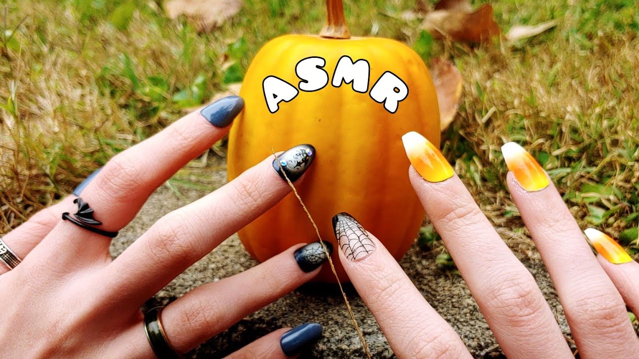 ASMR on Halloween Decor 🎃 Fake Nails 💅 Fast & Aggressive Tapping + Camera Tapping
