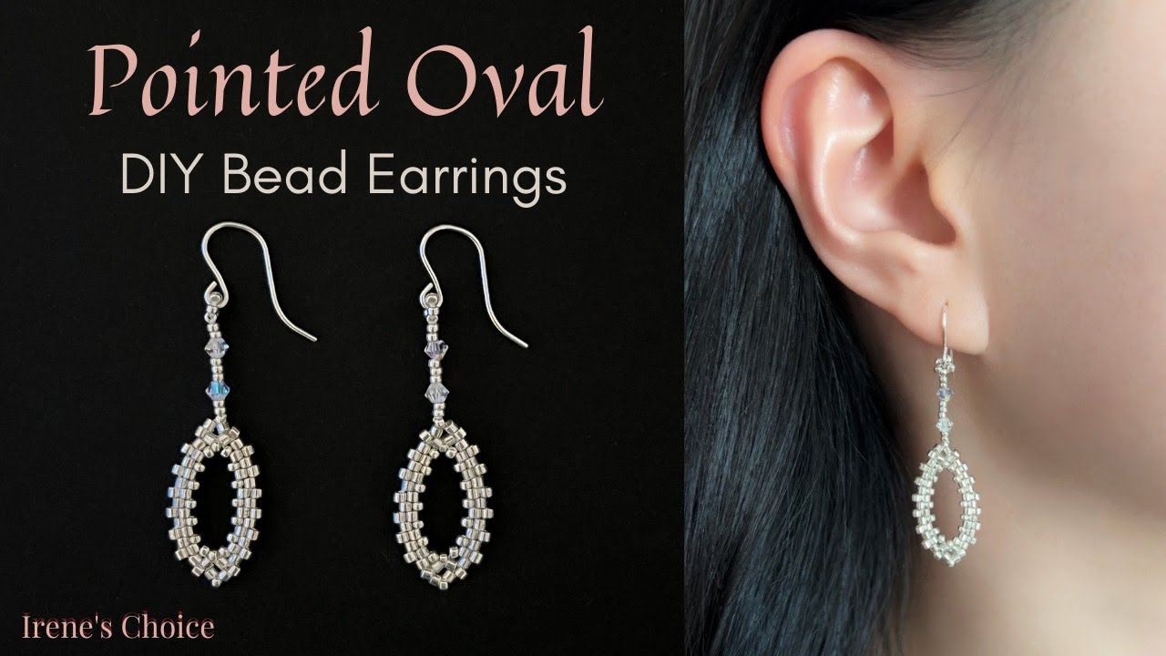 How to Make Pointed Oval Bead Earrings