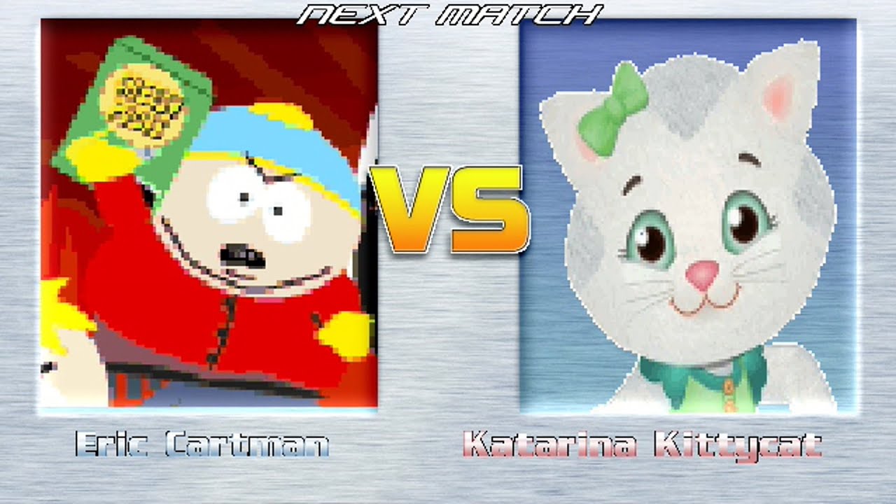 M.U.G.E.N BATTLES | Eric Cartman vs Katerina Kittycat | South Park vs Daniel Tiger's Neighborhood