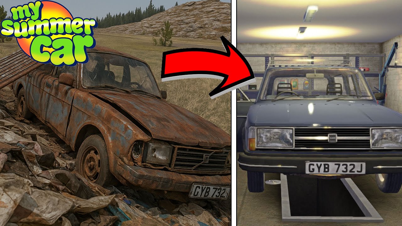 I FOUND AN ABANDONED VOLVO 245 AND FIXED IT UP [SAKER 300] - My Summer Car