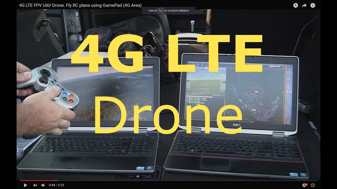 4G LTE Raspberry PI Internet Drone. RC UAV plane using GamePad (4G Area)