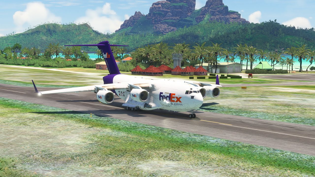 Impossible Takeoff! FedEx C-17 Defies Limits at Fernando Luis Ribas Airport