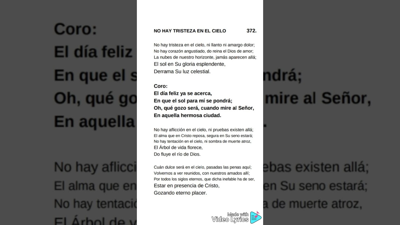 alabanzas cristianas evangelista.  No hay tristeza 