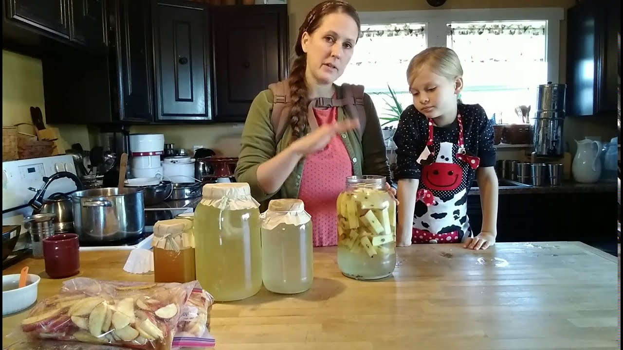 Apple Scrap Vinegar, Pie & Applesauce ~ When Your Storage Apples Go Soft