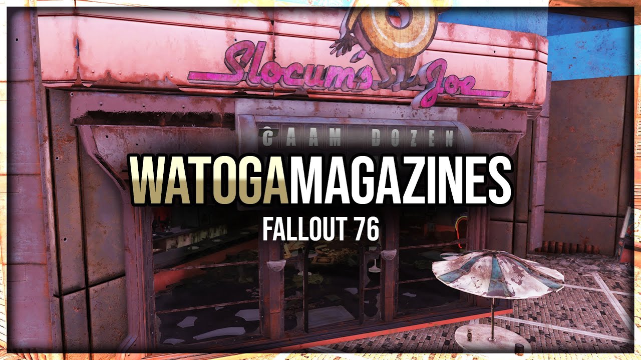 Fallout 76 - Watoga Magazine Locations - Exterior & Interior