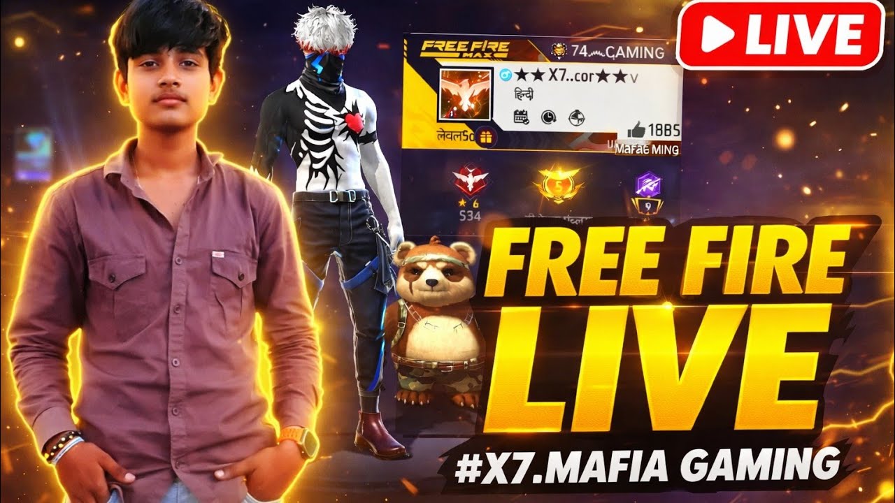 🔴[Live Free Fire New Rank Season Rank Push Live !!...