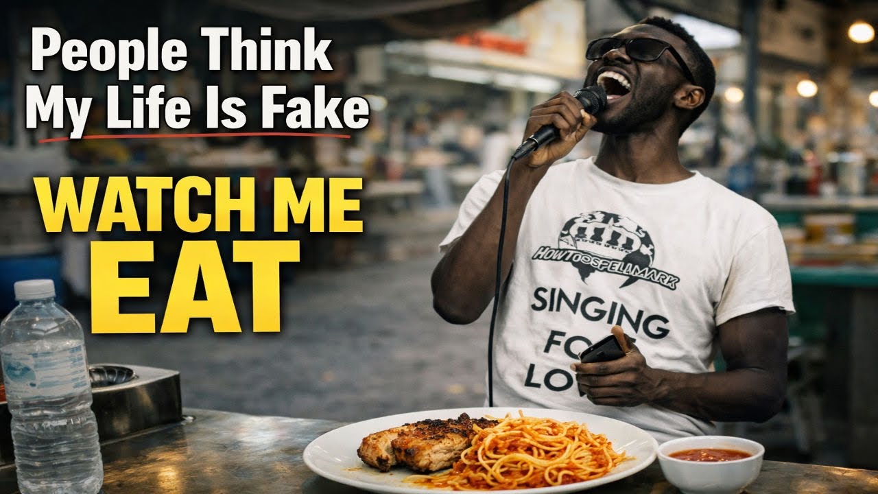 People think my life is fake — watch me eat.