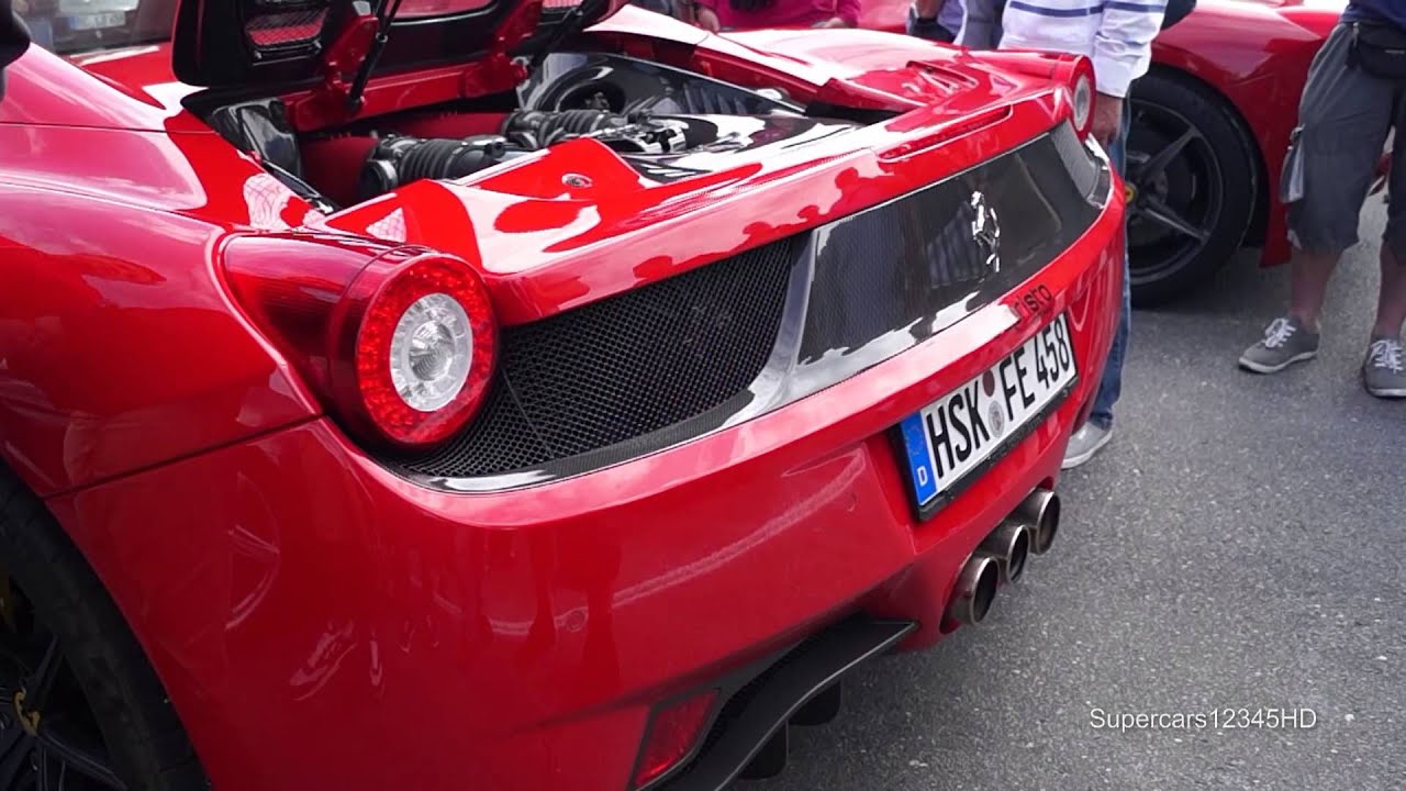 Ferrari 458 Spider Capristo Exhaust Brutal Rev + Loud downshifts !!!