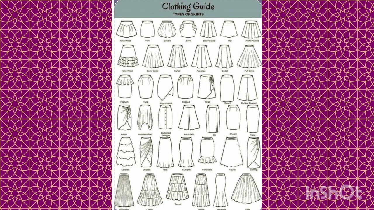 Various types of skirt design & models 