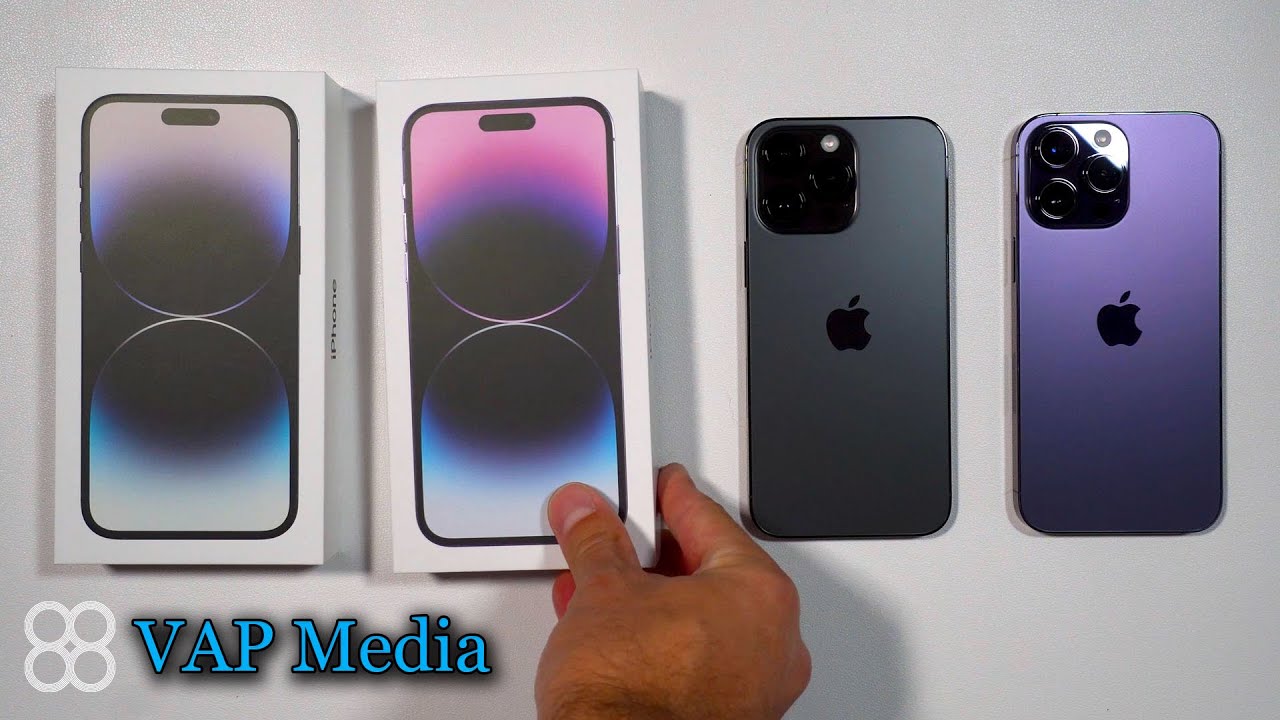 iPhone 14 Pro Max Deep Purple & Space Black - Full Unboxing (Relaxing)