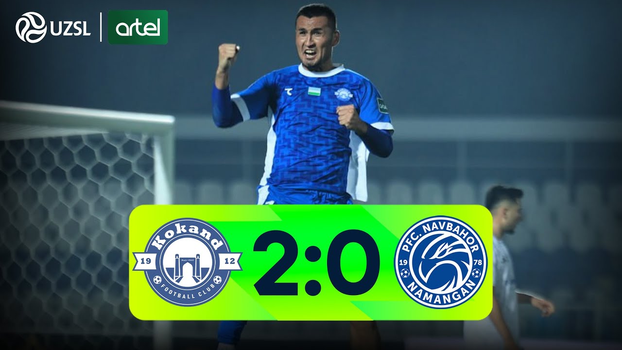 Superliga 26-tur. Qo&lsquo;qon-1912 - Navbahor bahsida kiritilgan gollar va xavfli vaziyatlar (Highlights)