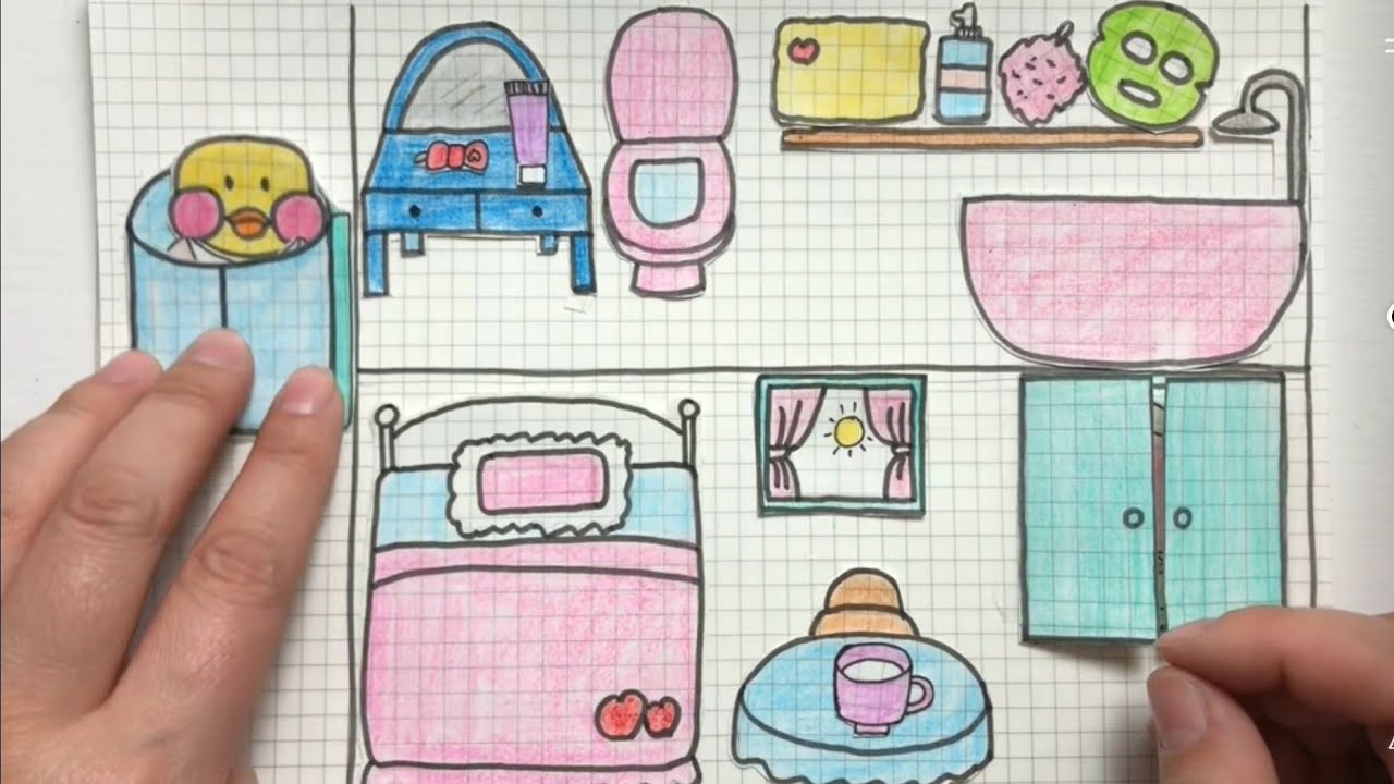 get up to go shopping🎀asmr🎀papercraft