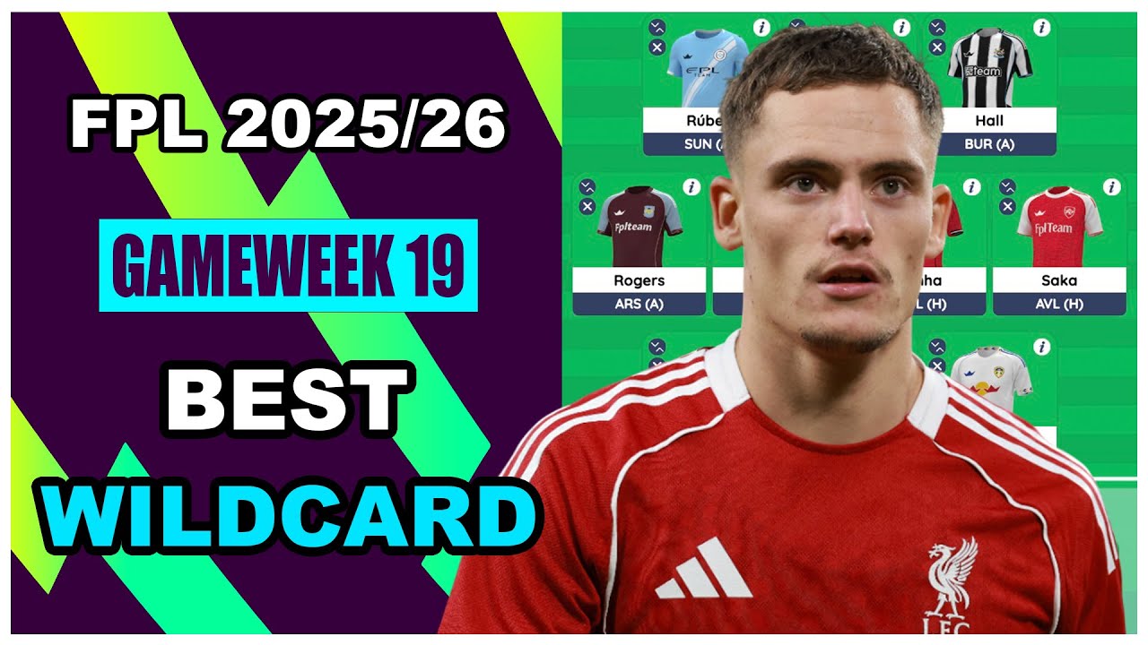 FPL Gameweek 19: BEST WILDCARD TEAM | Free Hit Squad | Fantasy Premier League Tips 2025/26