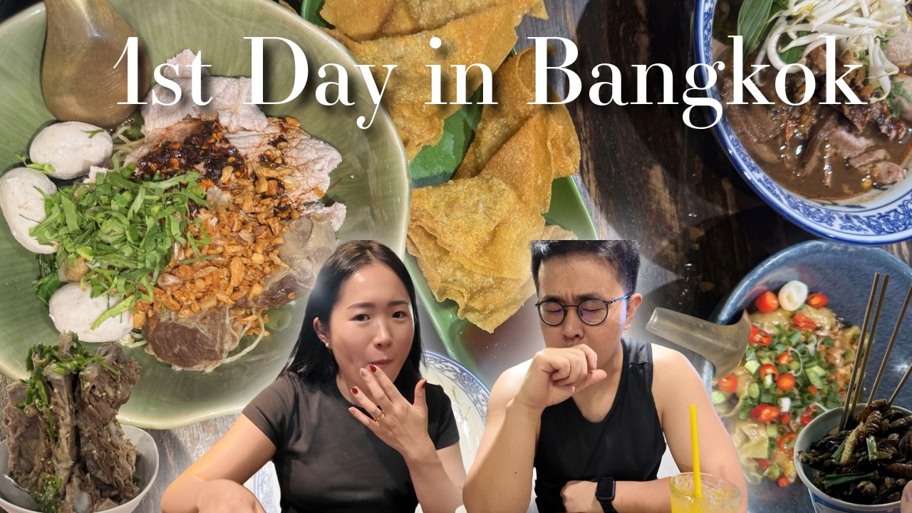 Eating insects for the 1st time?? | Bangkok travel vlog