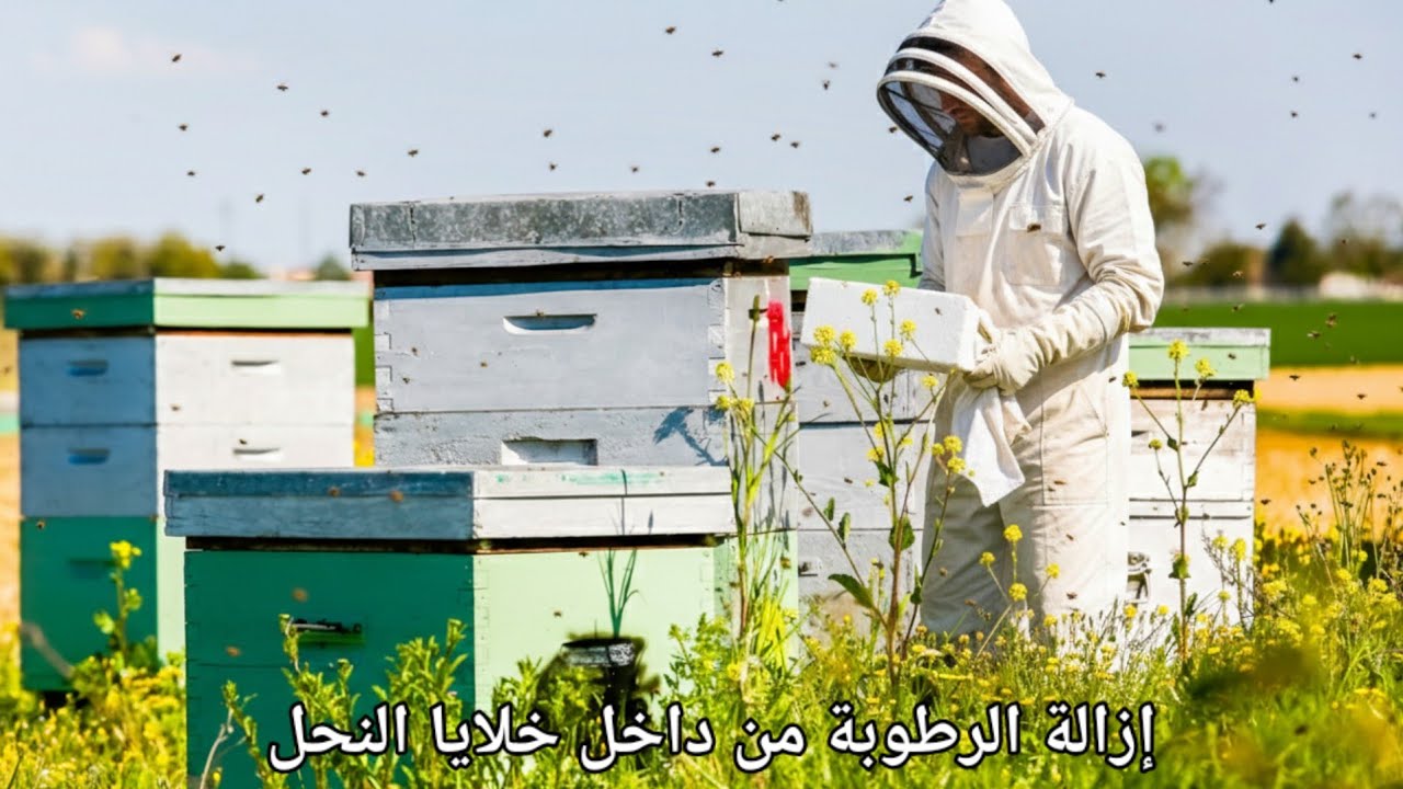 طريقة إزالة الرطوبة من داخل خلية النحل بسهولة 