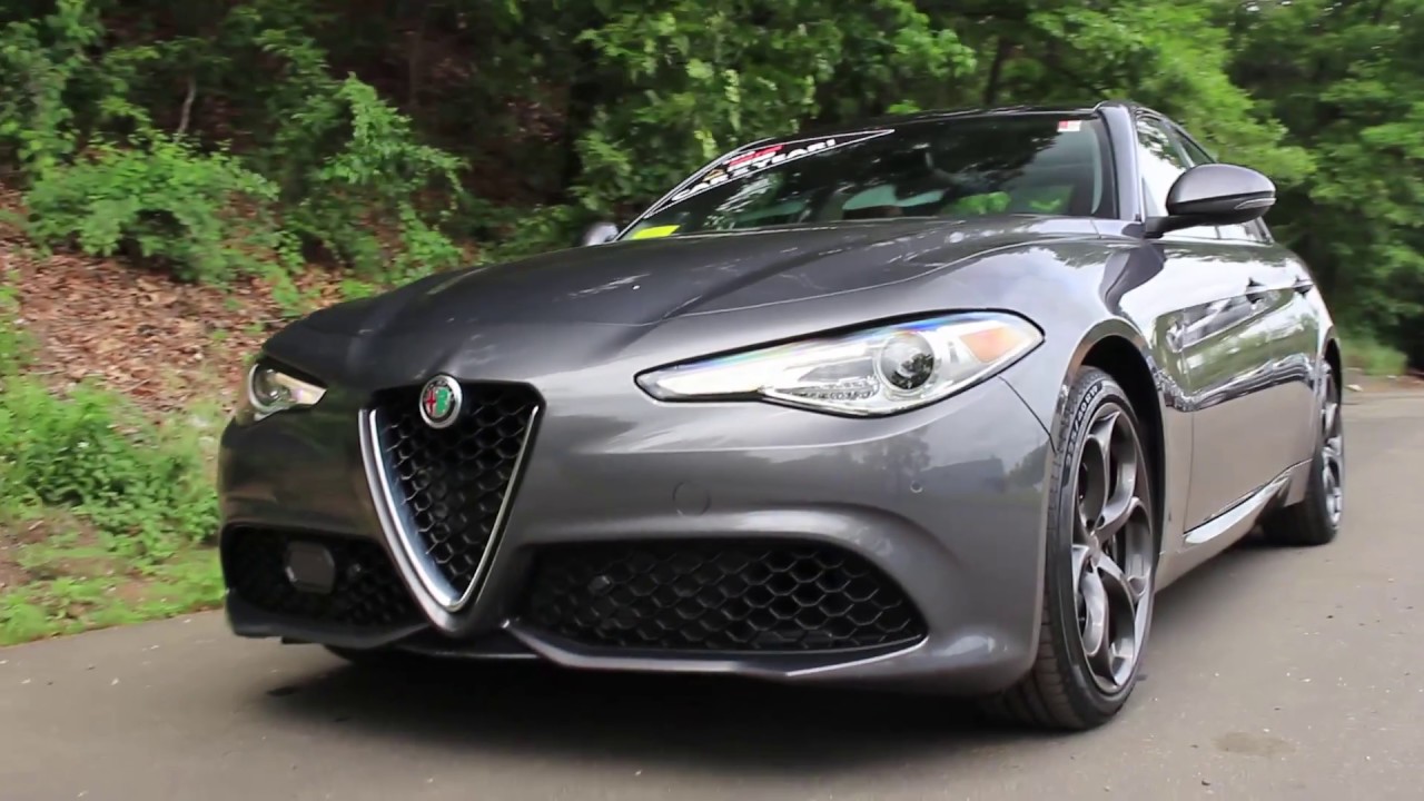 2018 Alfa Romeo Giulia Ti Sport Review - Start Up, Walk Around, and Test Drive