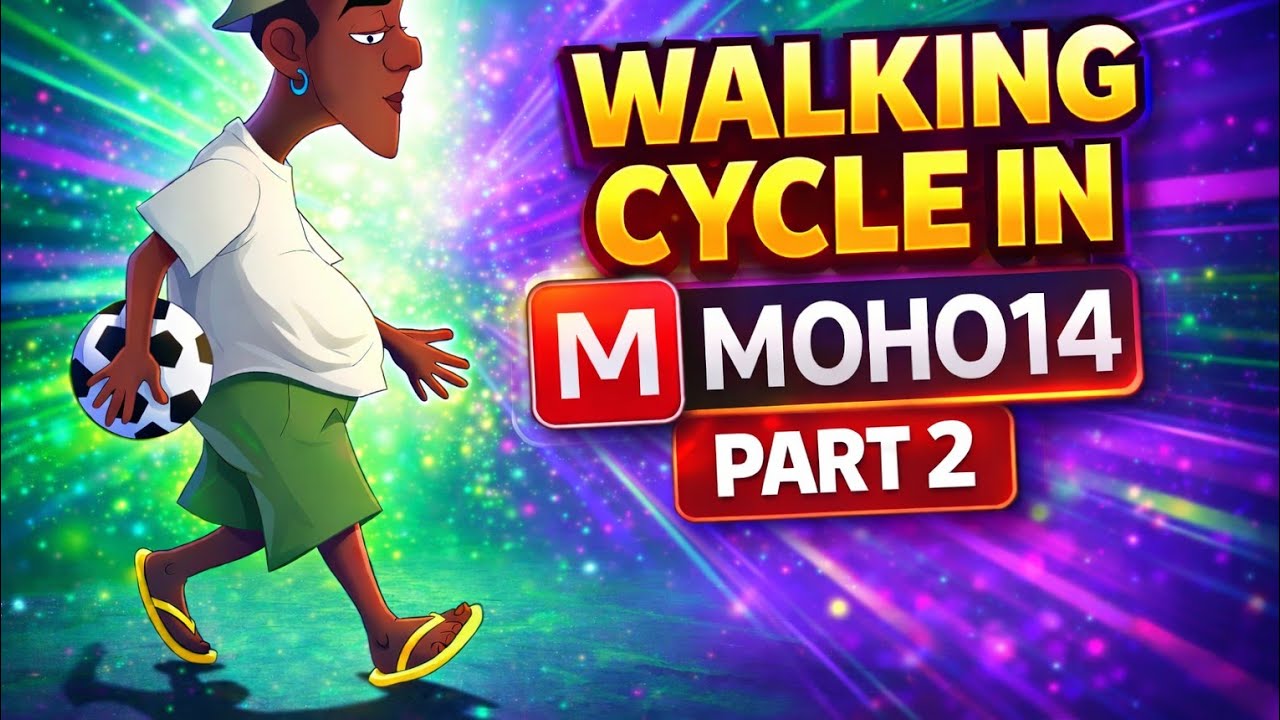 BEGINNERS TUTORIAL ON WALKING CYCLE IN MOHO14 PART 2
