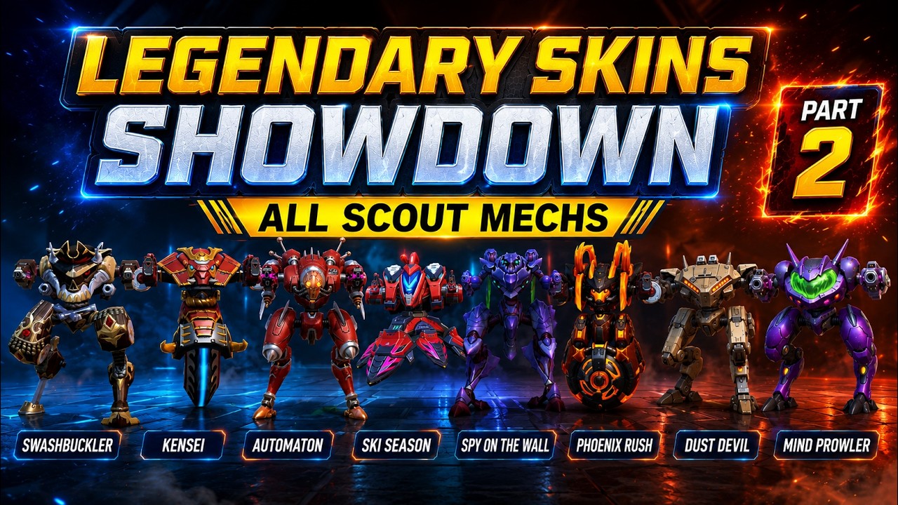 😱 EVERY LEGENDARY SCOUT SKIN IN MECH ARENA 2026! 🤯🔥 | Part 2 | Mech Arena