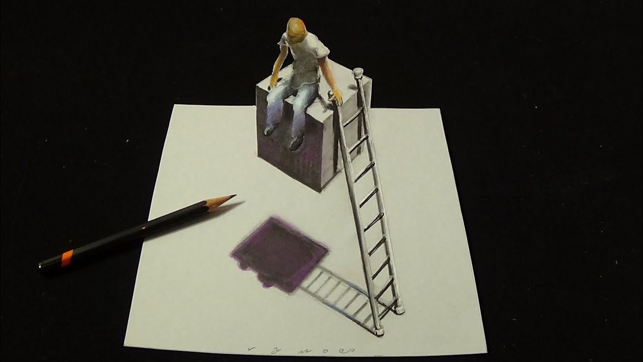 This is Impossible - Drawing 3D Absurd - Trick Art on Paper - Vamos