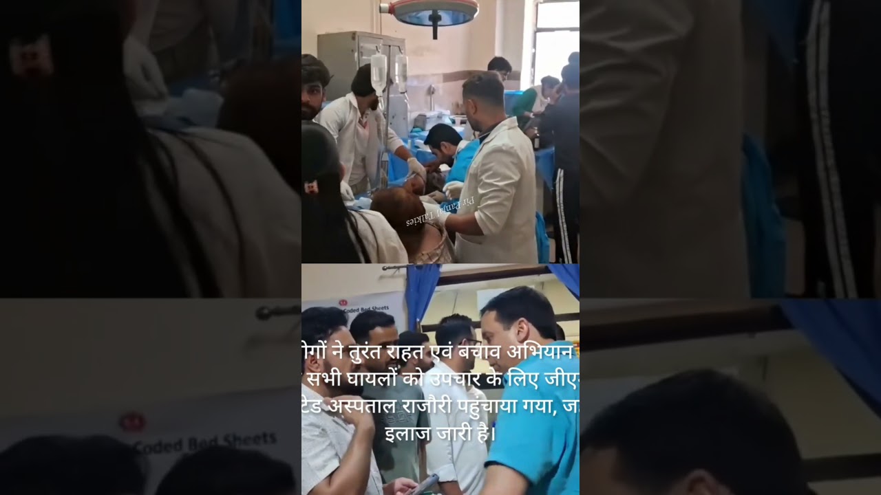 Eighteen passengers injured in Canter Bus mishap at Tandwal on Rajouri Highway.