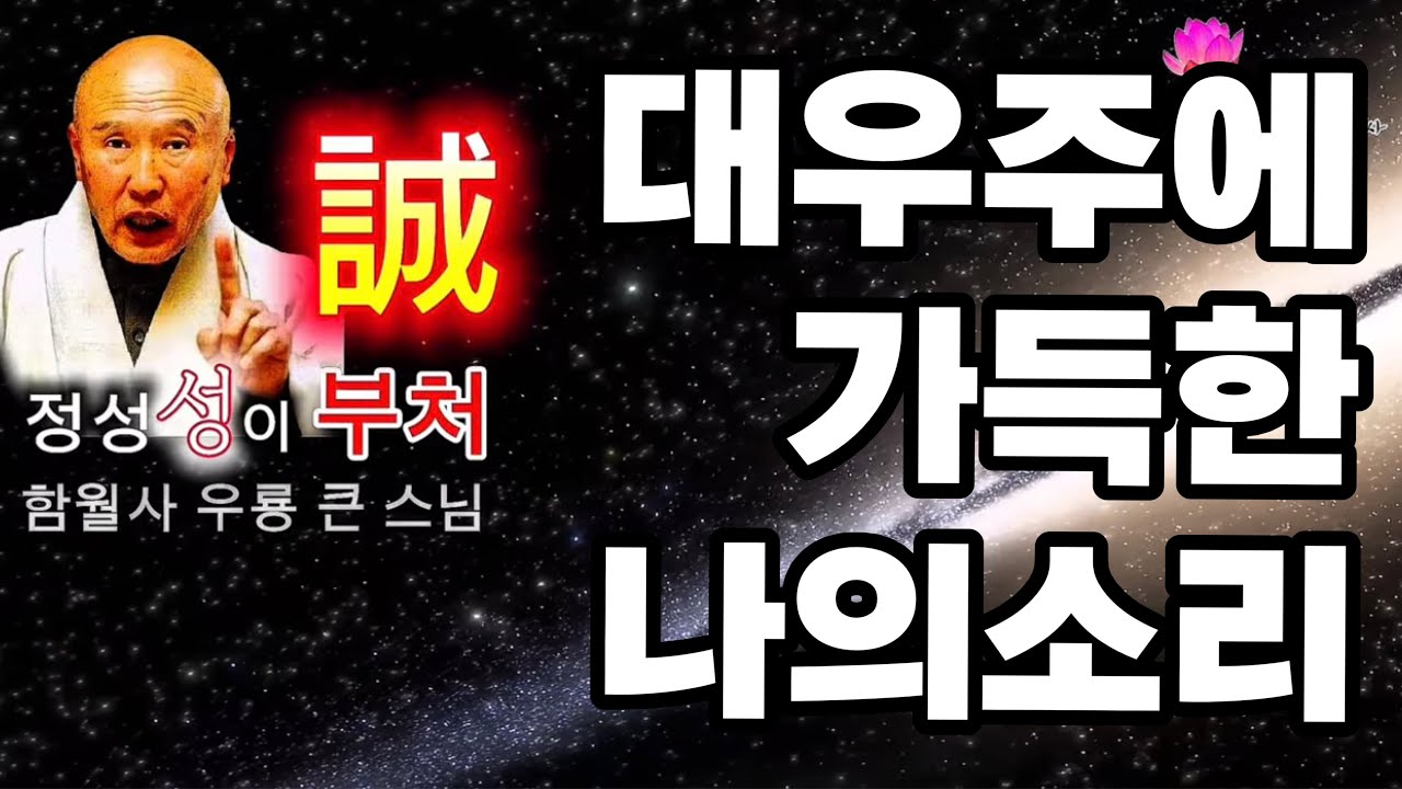 정성(誠)이 부처를 만든다! 내 마음 ,내 행동 하나가 우주에 가득 찹니다.