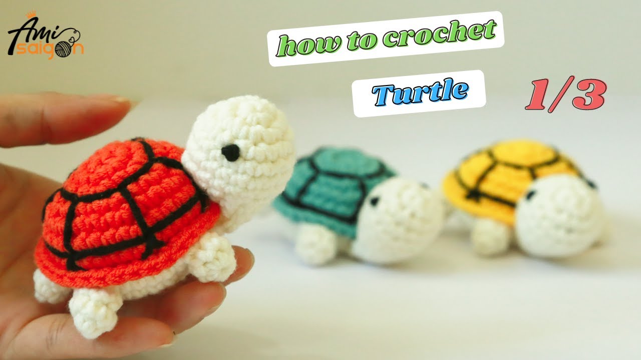 #134 | Free Amigurumi Turtle Crochet Pattern (1/3) | How to crochet Animal Amigurumi | @AmiSaigon