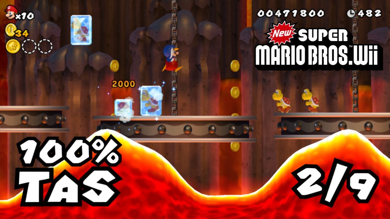 [TAS] New Super Mario Bros Wii 100% (WIP 2/9)