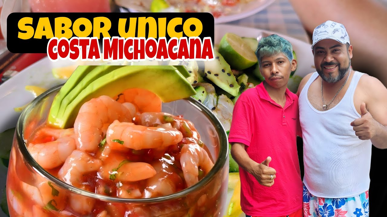Costa Michoacana 😱 Así se come en PLAYA AZUL Michoacán | Mariscos frescos directo del mar