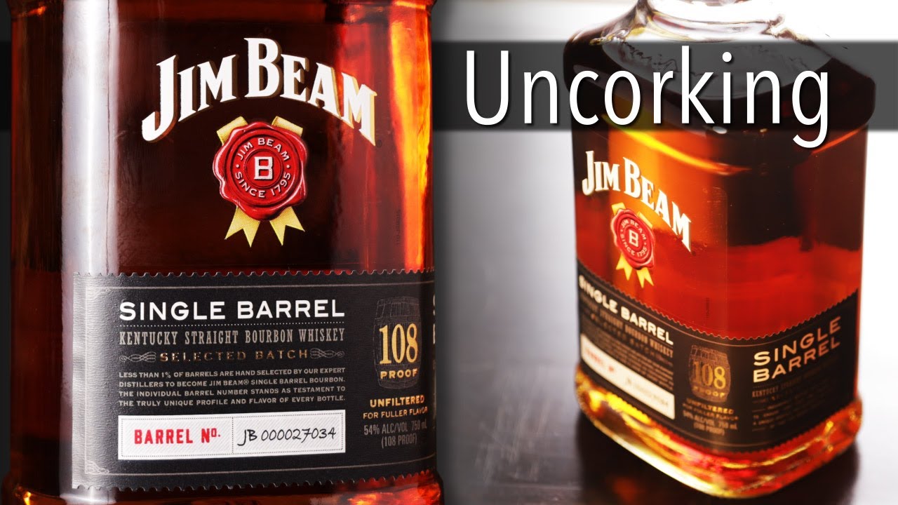 Uncorking Jim Beam Single Barrel 108 Proof Bourbon Whiskey