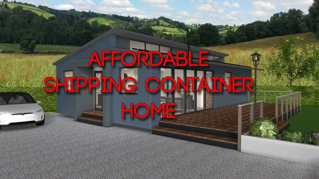 Affordable Shipping container Home design - House No 3 V2. 3 bed home