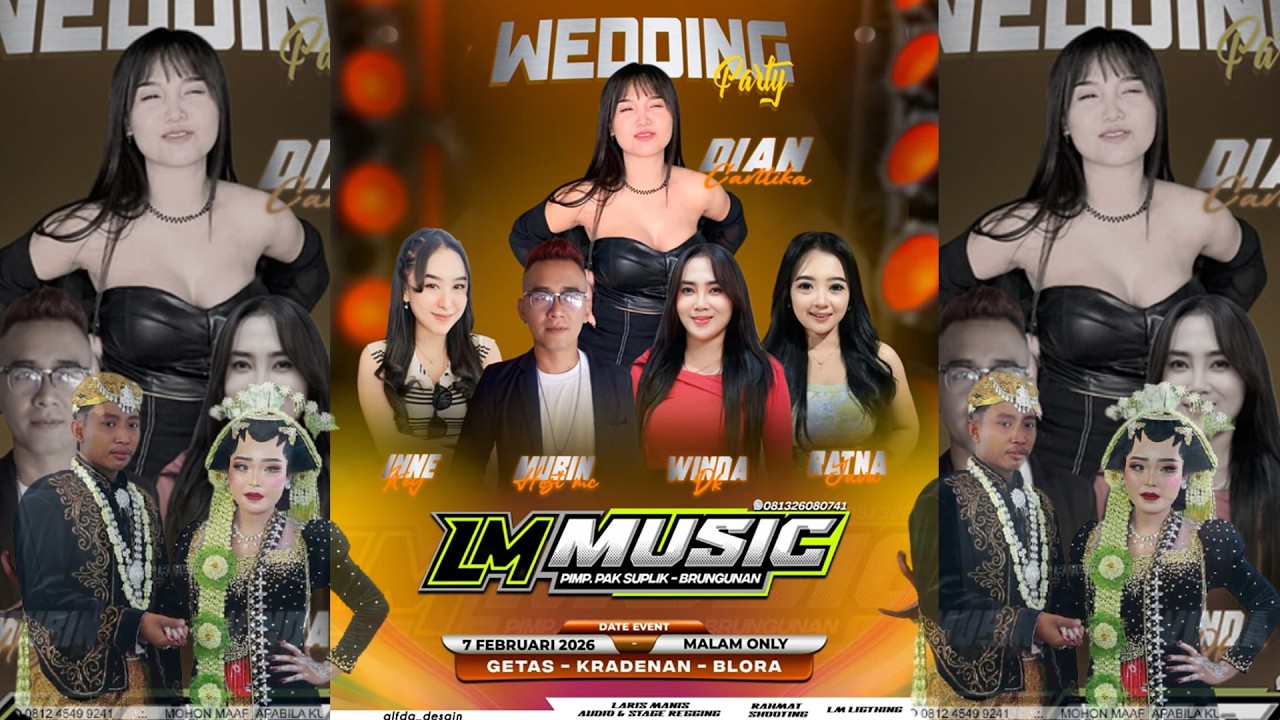 🔴LIVE LM MUSIC NYEES - WEDDING *AMIN & DONI* PTRI BPK.SLAMET - DK.GUBUK DUWUR GETAS - LARIS MANIS