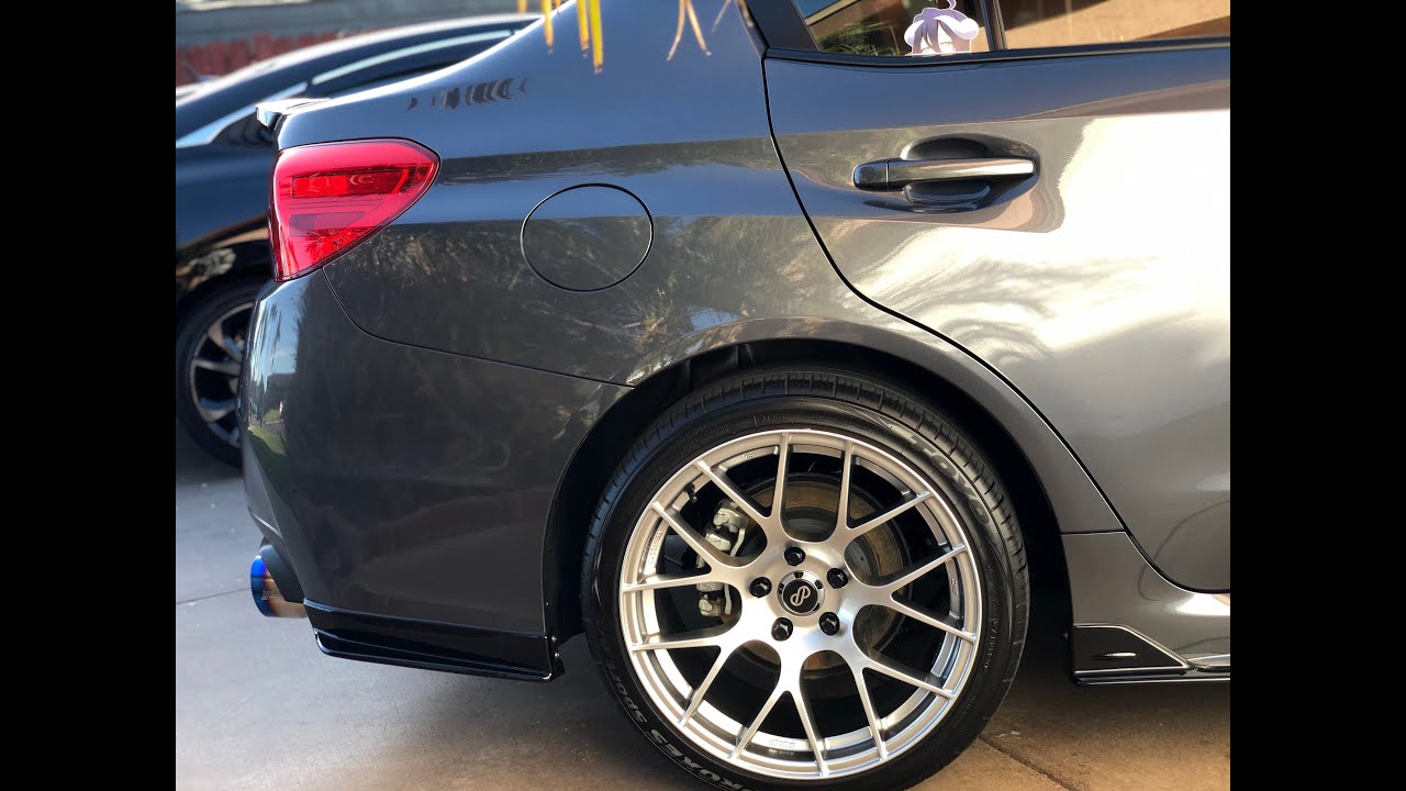 Subaru WRX gets new OLM side skirts & rear spats!!