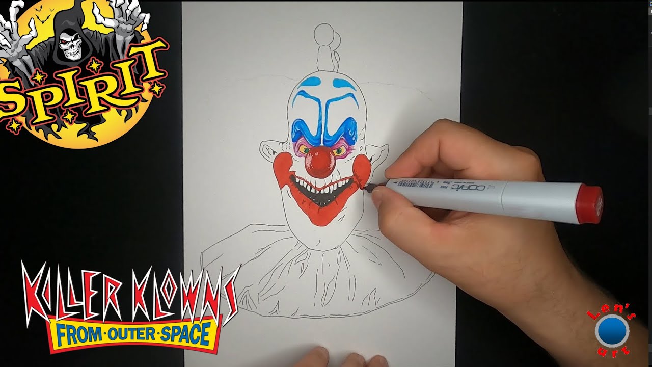 Slim Bust drawing  Killer Klowns from Outer Space