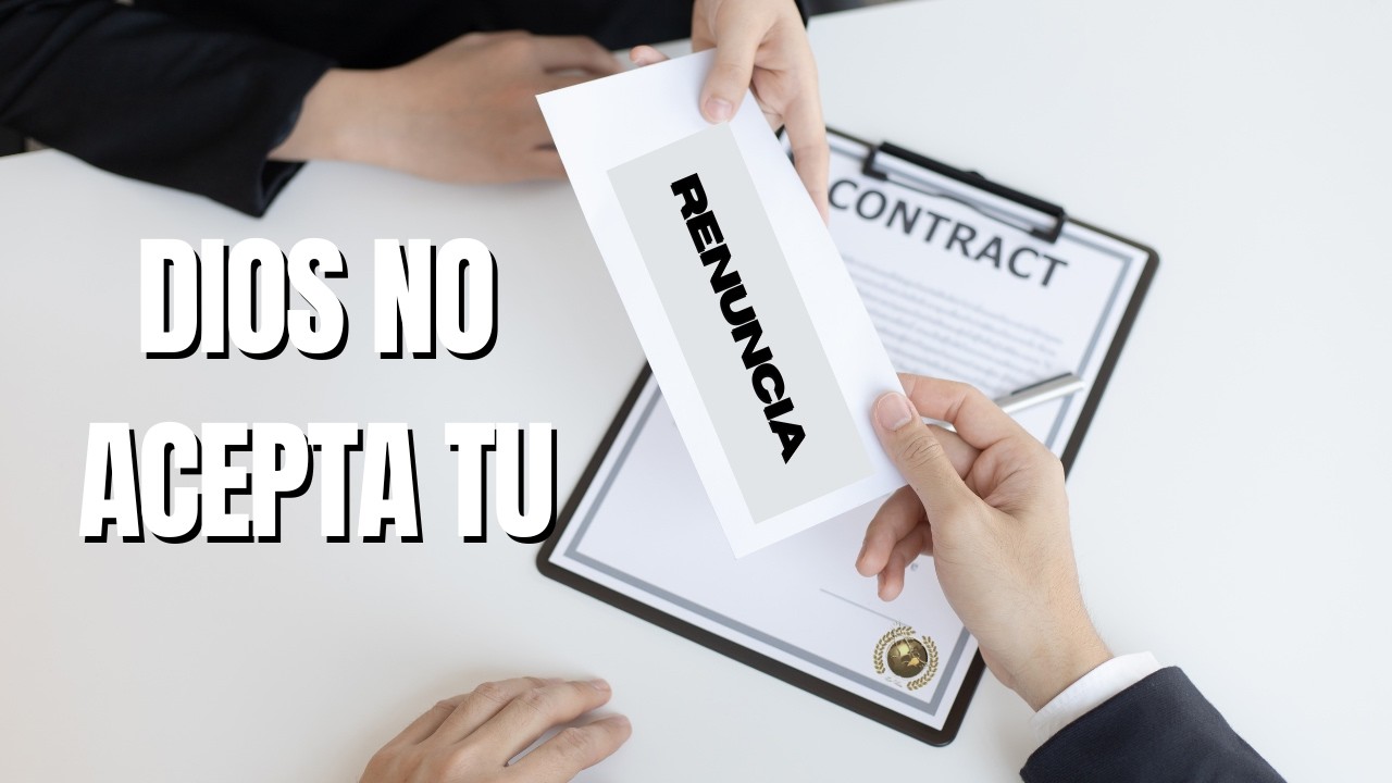 REUNION GENERAL PRIMER SERVICIO / DIOS NO ACEPTA TU RENUNCIA