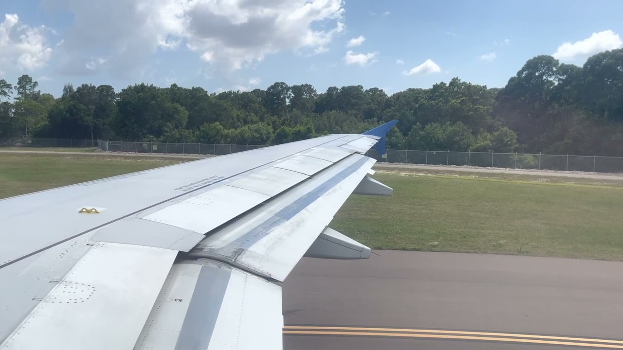 Allegiant Air Pushback, Taxi, Takeoff from St. Petersburg/Clearwater (PIE)