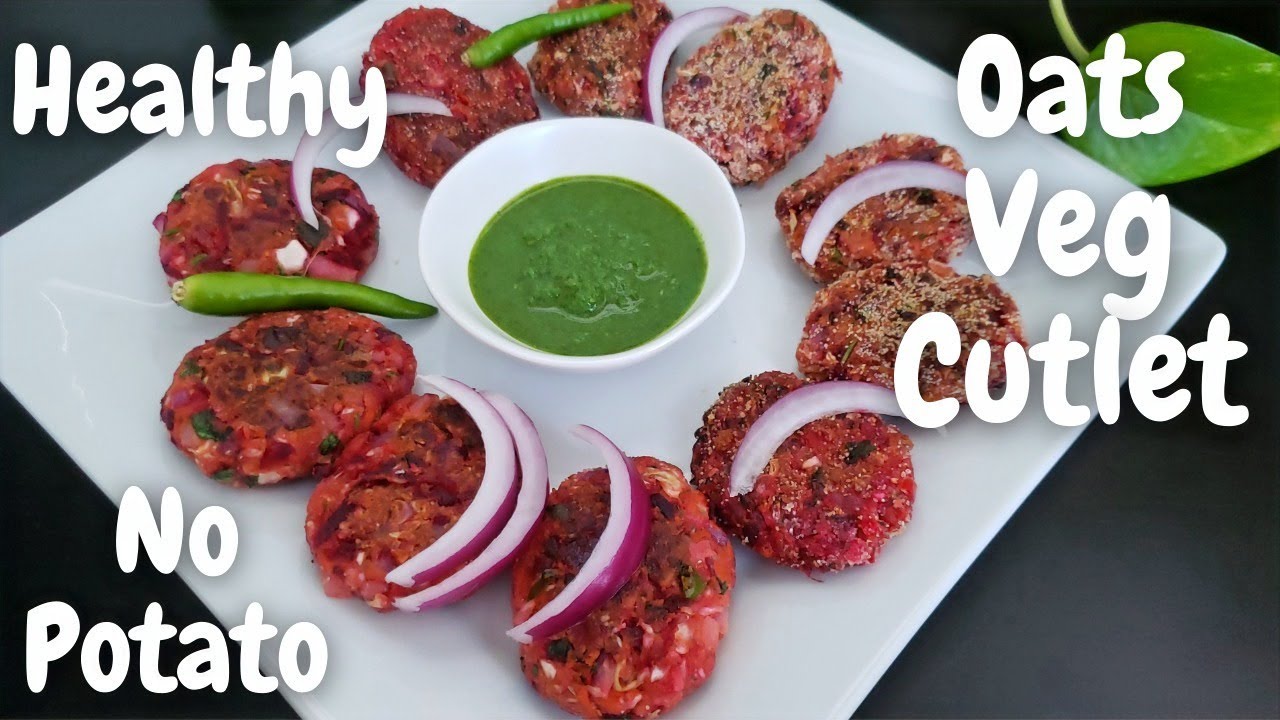 Oats Veg Cutlet | No Potato, Bread, Cornflour | Less Oil | Healthy Snack Recipe | Culinary Aromas