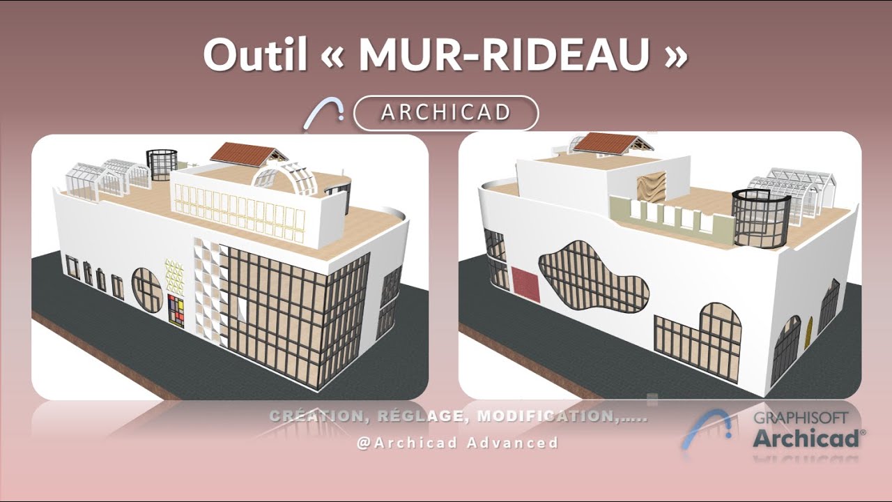 Comment utiliser l'outil Mur-rideau sur 