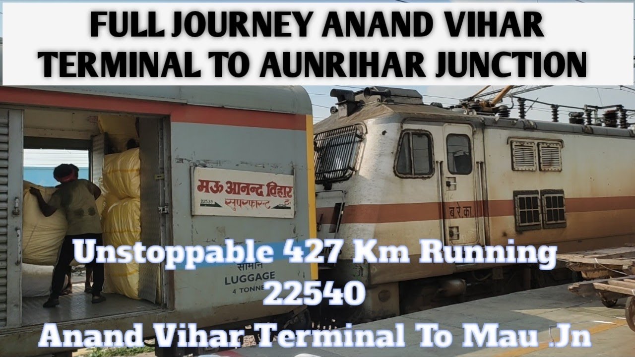 Non Stop Run 427 Km Train No 22540 @Nerrailfan4784