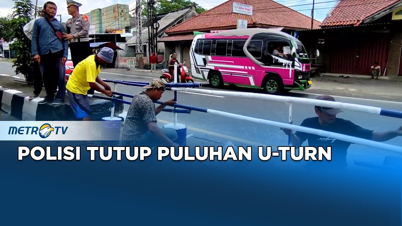 Pastikan Kelancaran Mudik, Polisi di Cirebon Tutup Puluhan U-Turn
