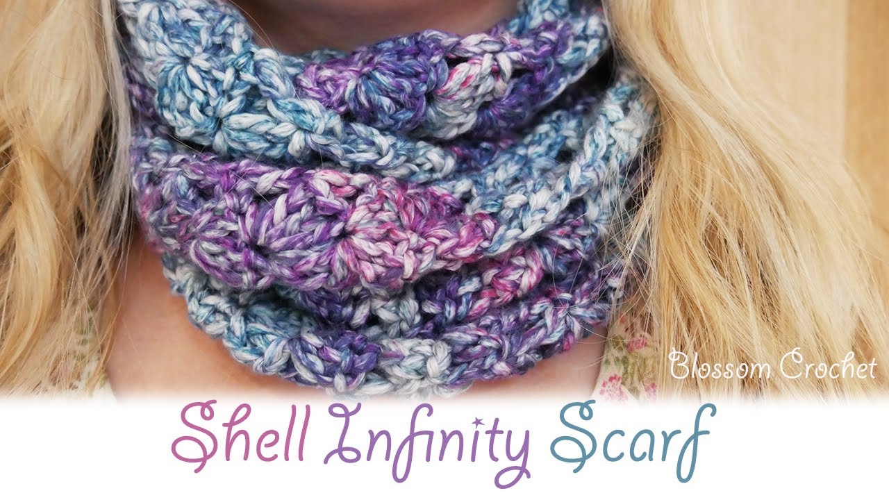 Super easy crochet: My Shell Infinity Scarf