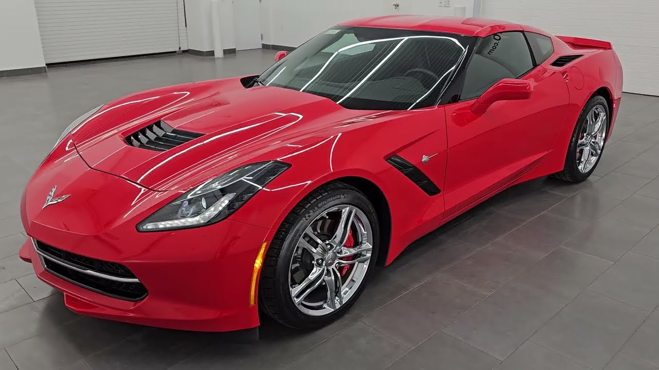 2016 CHEVROLET CORVETTE 1LT TORCH RED STICK SHIFT TIME CAPSULE! 4K WALKAROUND 16244Z